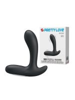 Вібромасажер простати мультишвидкісний PRETTY LOVE Beckie чорний, 12.5 х 3.5 см
