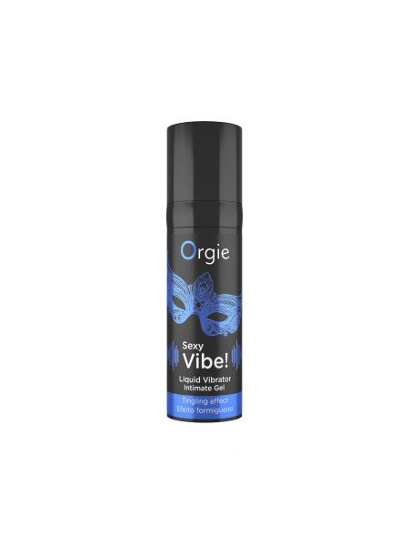 Набор Orgie VIBE! BUNNY эрекционное черное виброкольцо и жидкий вибратор 15 мл