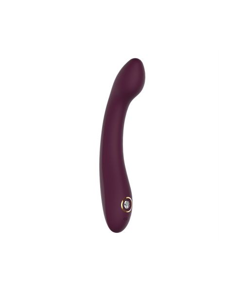 Вібратор для точки G Dream Toys Essentials зі стразами, бордовий, 21,8 × 3,6 см