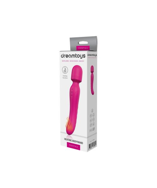 Вібратор-мікрофон з підігрівом Dream Toys Essentials Heating Bodywand, рожевий, 23 × 3,6 см