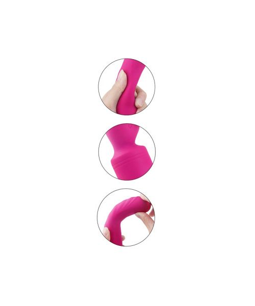 Вібратор-мікрофон з підігрівом Dream Toys Essentials Heating Bodywand, рожевий, 23 × 3,6 см