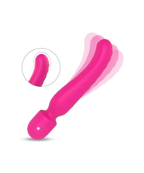 Вібратор-мікрофон з підігрівом Dream Toys Essentials Heating Bodywand, рожевий, 23 × 3,6 см