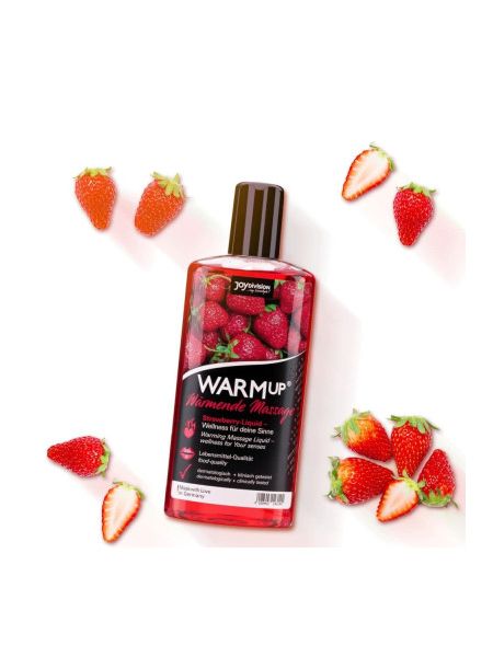 Розігріваюча їстівна масажна олія WARMup Strawberry, 150 мл