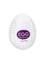 Мастурбатор-яйце з рельєфом XHN SPIDER WEB Egg Easy Ona-Cap, білий, 52 × 68 мм