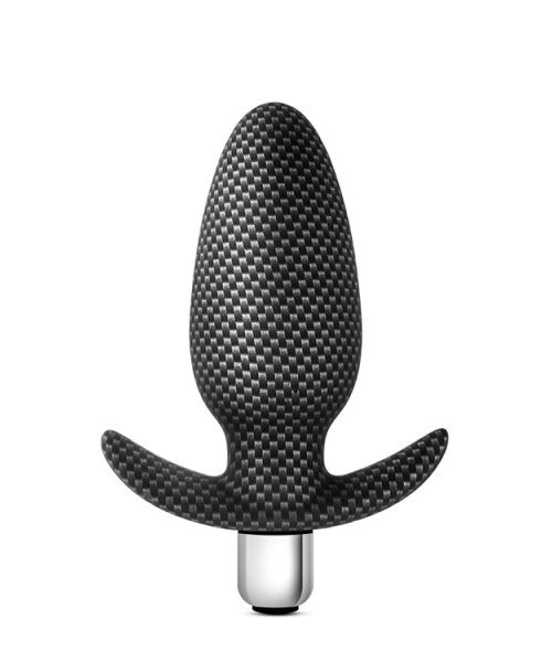 Анальна пробка з вібрацією 3 в 1 BLUSH SPARK THROTTLE AV-01 CARBON FIBER