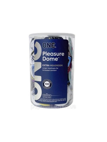 Банка презервативів ONE Pleasure Dome, 100 шт