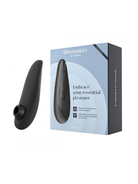Вакуумний кліторальний стимулятор Womanizer Classic 2 Black
