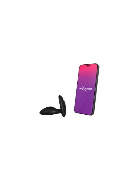 Анальна пробка з вібрацією We-Vibe Ditto+ Satin Black з пультом та керуванням з телефону
