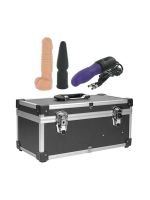 Портативна секс-машина Diva Tool Box у валізі, з пультом та трьома насадками Vac-U-Lock, чорна