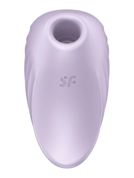 Вакуумний стимулятор Satisfyer Pearl Diver для клітора, з вібрацією, фіолетовий.