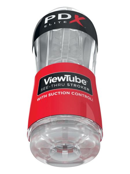 Мастурбатор Pipedream PDX Elite Viewtube See-Thru Stroker прозорий, 18.5 см