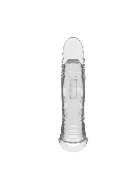 Подовжуюча насадка на пеніс Pretty Love Penis Sleeve, прозора, 22 × 5,5 см