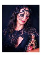 Маска зі страз Possessed face jewels sticker Leg Avenue