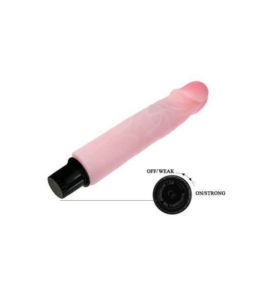 Вібратор реалістичний Baile The Realistic Cock, бежевий, 21.5 х 4 см
