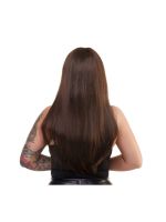 Перука хвиляста каскад з чубчиком Fetish Hair, коричневий, 60 см