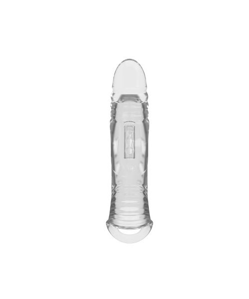 Подовжуюча насадка на пеніс Pretty Love Penis Sleeve, прозора, 22 × 5,5 см