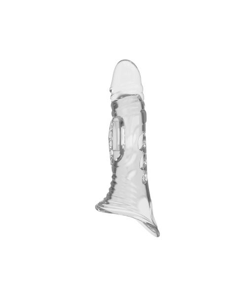 Подовжуюча насадка на пеніс Pretty Love Penis Sleeve, прозора, 22 × 5,5 см