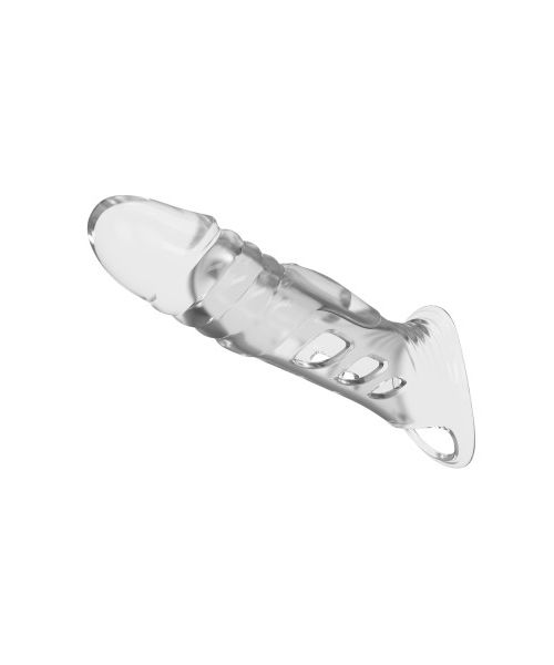 Подовжуюча насадка на пеніс Pretty Love Penis Sleeve, прозора, 22 × 5,5 см