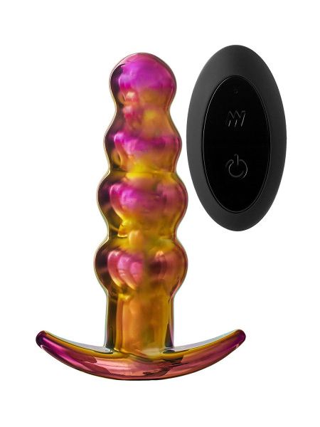 Анальна пробка із вібрацією скляна Dream Toys GLAMOUR GLASS