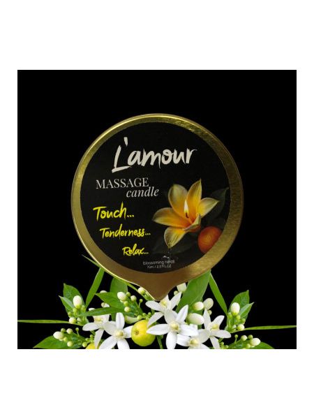 Масажна свічка L'amour Blossoming Neroli золота, 70 мл