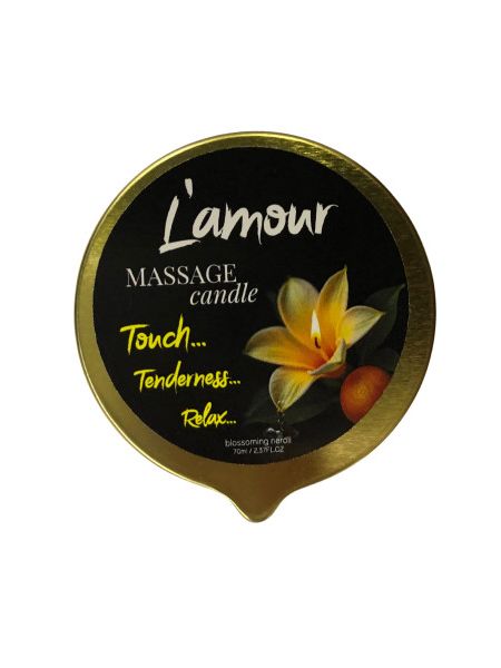 Масажна свічка L'amour Blossoming Neroli золота, 70 мл