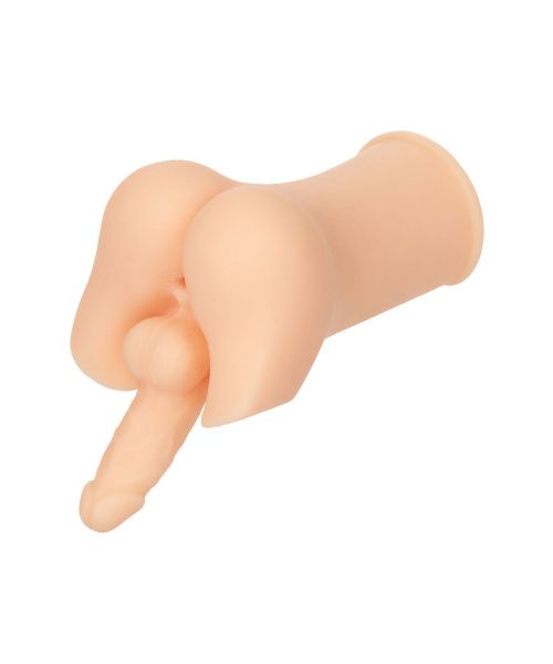 Мастурбатор реалістичний CalExotics The Wrestler Ass Stroker, попка з пенісом, 19,8 x 9 см