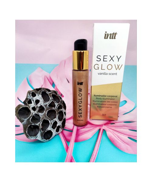 Крем шиммер для тіла з ароматом ванілі INTT Sexy Glow з ароматом ванілі, 60 мл