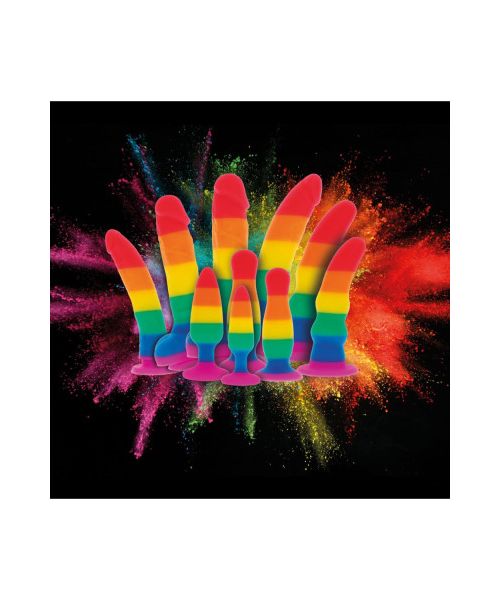 Анальна пробка TOY JOY Fun Stuffer, L, різнокольорова, 12,5 × 3,3 см