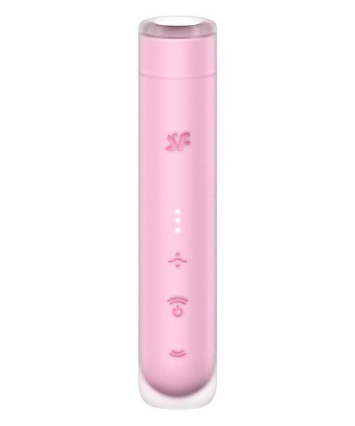 Вакуумний стимулятор Satisfyer First Kiss для клітора, рожевий, 12.5 х 2.5 см