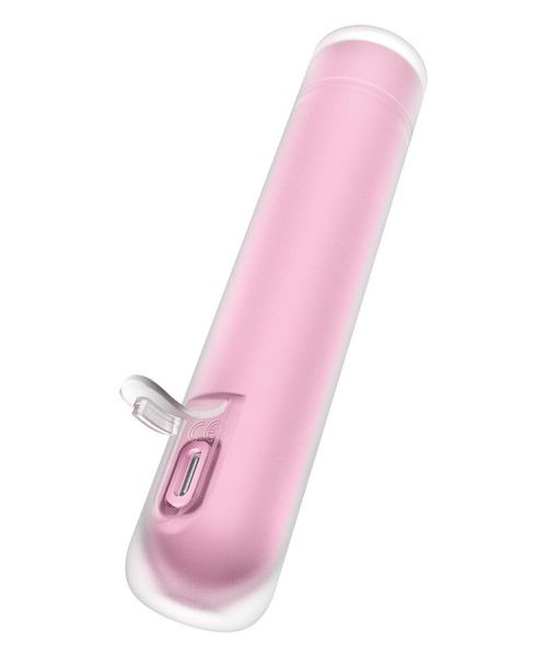Вакуумний стимулятор Satisfyer First Kiss для клітора, рожевий, 12.5 х 2.5 см