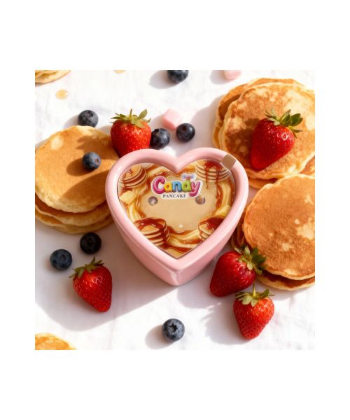 Масажна свічка з ароматом панкейка Candy Pancake у формі серця, 70 мл