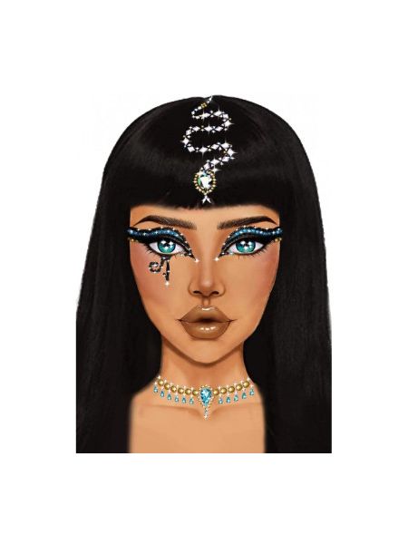 Наклейка з коштовностями Leg Avenue Клеопатри Cleopatra face jewels sticker