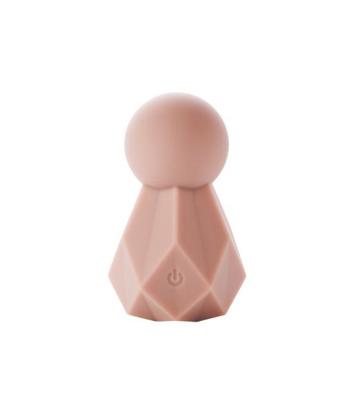 Вібратор для клітора Sweet Em Crystal у формі кристала з гранями, рожевий, 8 × 4,8 см