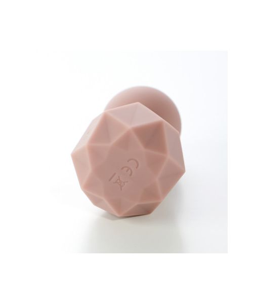 Вібратор для клітора Sweet Em Crystal у формі кристала з гранями, рожевий, 8 × 4,8 см