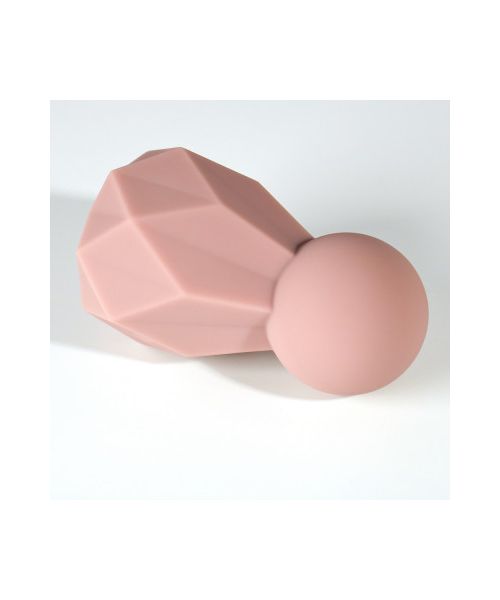 Вібратор для клітора Sweet Em Crystal у формі кристала з гранями, рожевий, 8 × 4,8 см