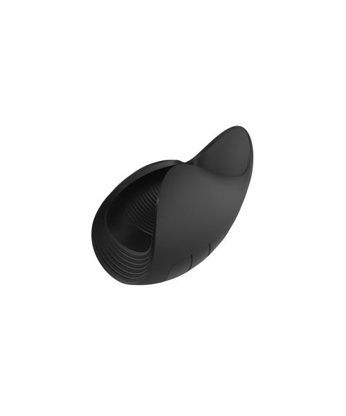 Мастурбатор з вібрацією Dream Toys Essentials, відкритий, нереалістичний, чорний, 13 см