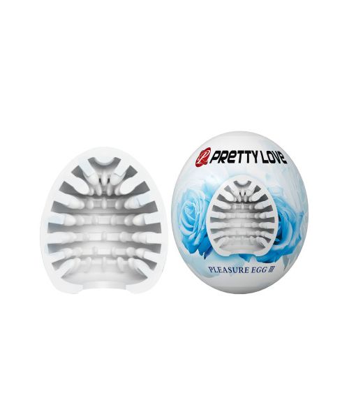 Мастурбатор яйце Pretty Love Pleasure Egg білий