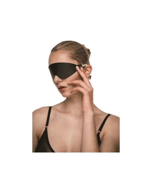 Маска BDSM Boudoir Pearl Blindfold Guilty Pleasure, чорно-золота