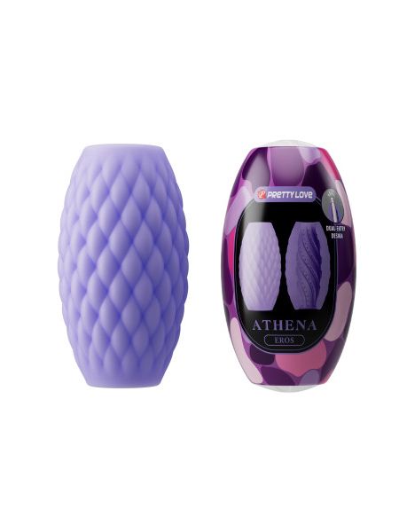 Мастурбатор яйце PRETTY LOVE Athena Eros фіолет, 7.6 х 4.2 см