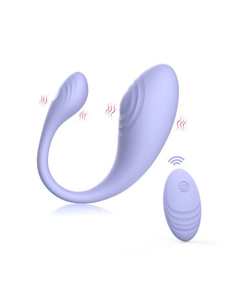 Віброяйце Every Night Toys Letitia з дистанційним керуванням, бузковий, 10 режимів вібрації
