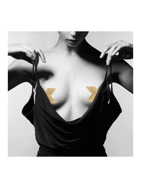 Пестиси у вигляді хрестів Bijoux Indiscrets, золотисті