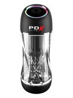 Мастурбатор Pipedream PDX Elit Viewtube Pro Clear з вібрацією та вакуумом, 23 см