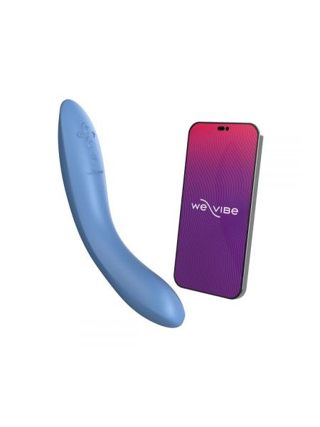 Вібратор для точки G Rave 2 We-Vibe, силіконовий, синій, 19.3 х 3 см