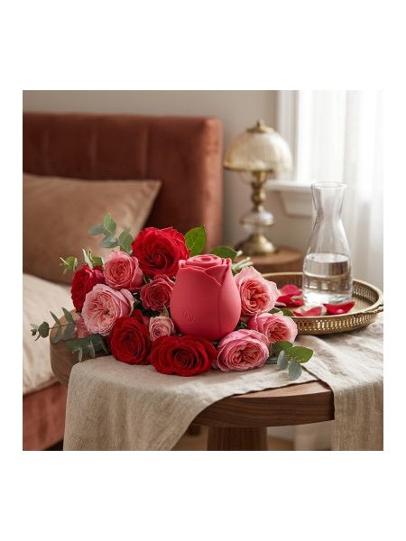 Вакуумний кліторальний стимулятор Chisa Rose Petal (Rose Red)