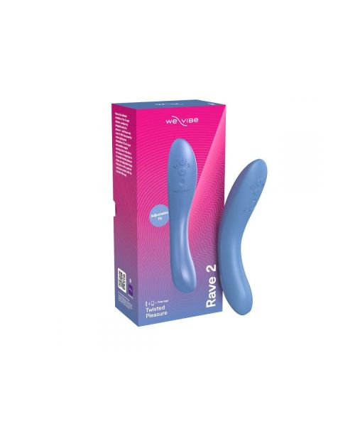 Вібратор для точки G Rave 2 We-Vibe, силіконовий, синій, 19.3 х 3 см