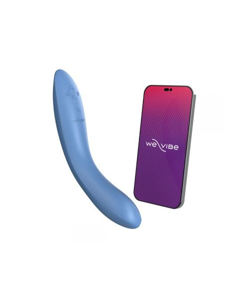 Вібратор для точки G Rave 2 We-Vibe, силіконовий, синій, 19.3 х 3 см