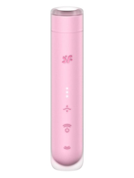 Вакуумний стимулятор Satisfyer First Kiss для клітора, рожевий, 12.5 х 2.5 см