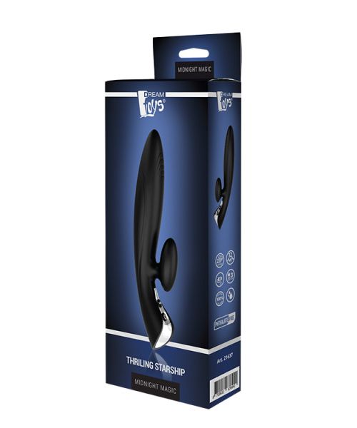 Вібромасажер кролик Dream toys Midnight Magic Thrilling, чорний