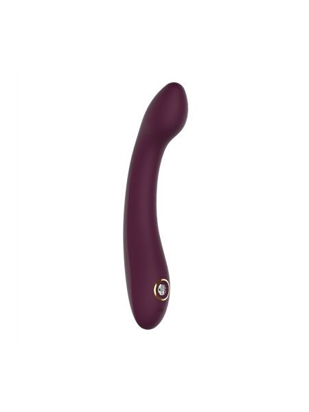 Вібратор для точки G Dream Toys Essentials зі стразами, бордовий, 21,8 × 3,6 см