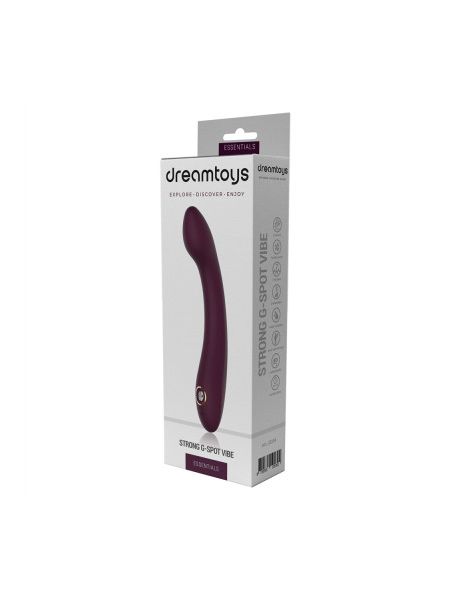 Вібратор для точки G Dream Toys Essentials зі стразами, бордовий, 21,8 × 3,6 см